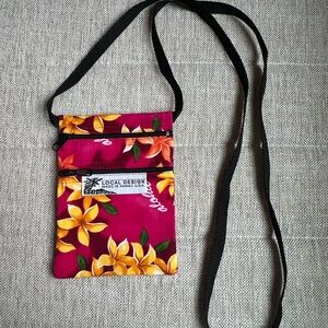Handmade Floral Crossbody Bag with Yellow and Pink Design